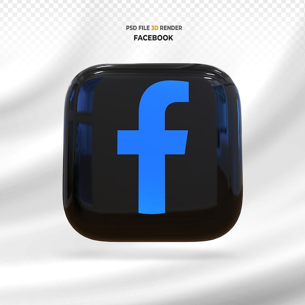 Ikona Facebooka Renderowania 3d