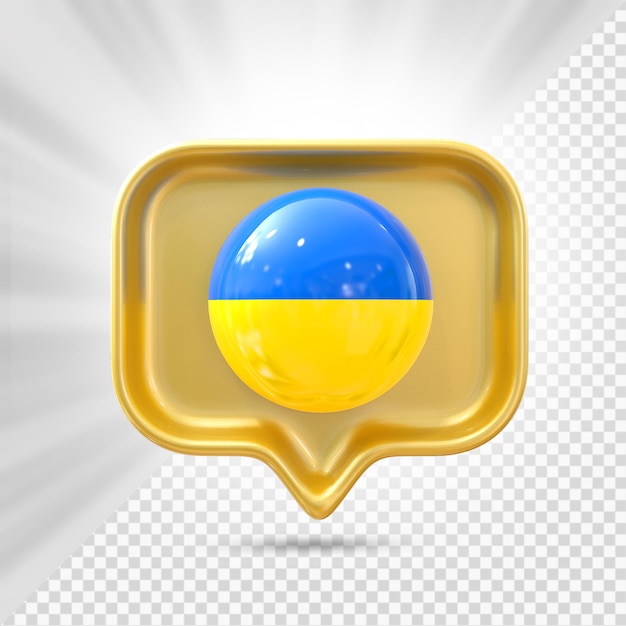PSD ikona flagi ukrainy