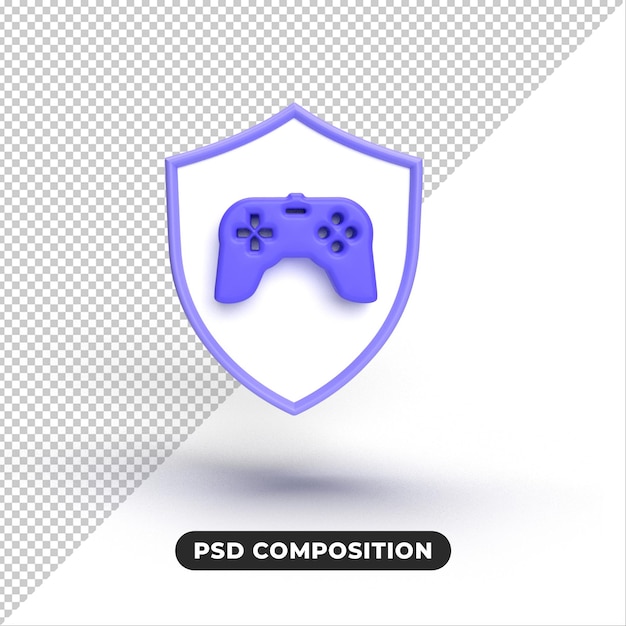 PSD ikona gamepada 3d