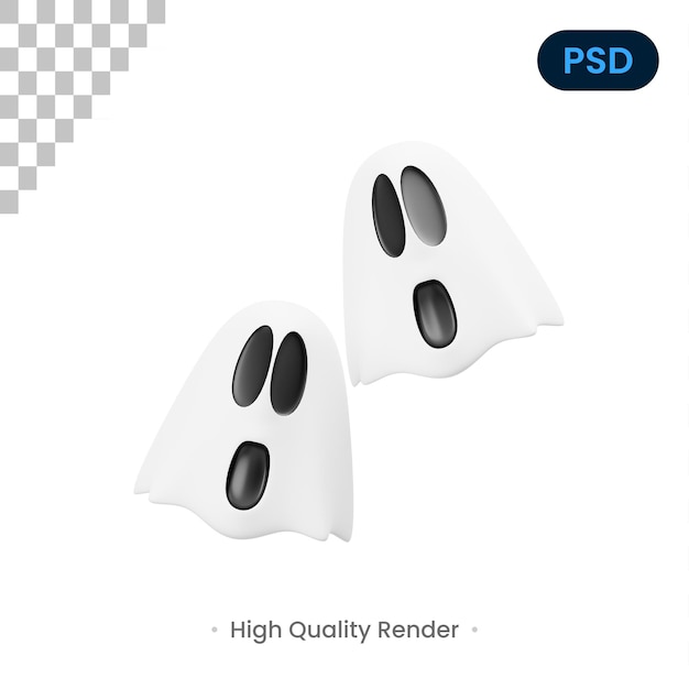 Ikona Ghost 3D Premium Psd