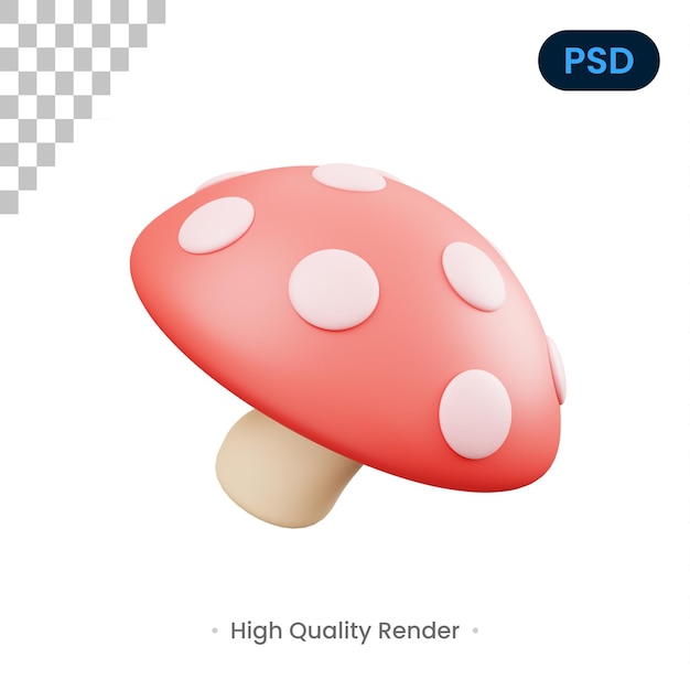 Ikona Grzyb 3d Premium Psd2