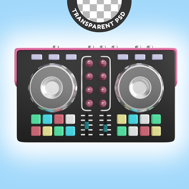 Ikona ilustracji 3D maszyny DJ