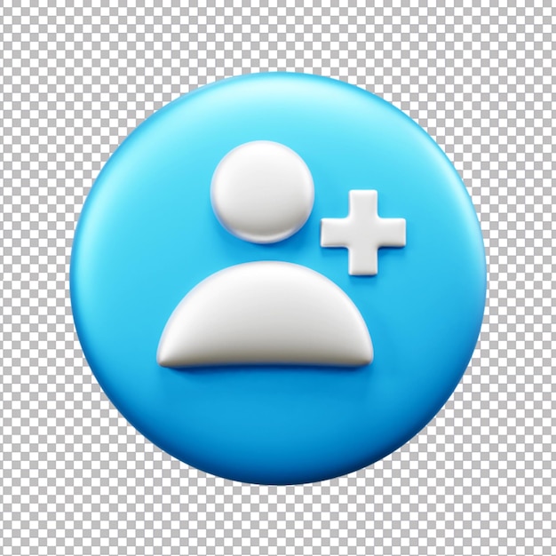 PSD ikona interfejsu użytkownika 3d na białym tle