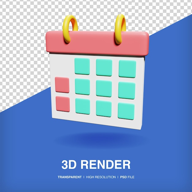 Ikona kalendarza 3D