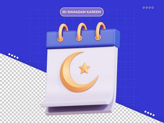 Ikona Kalendarza Ramadan 3d