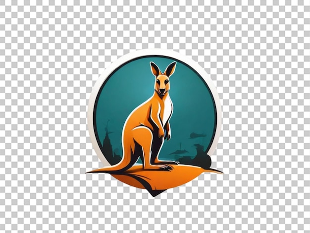 PSD ikona kangura projektowa wektorowy logo na przezroczystym tle