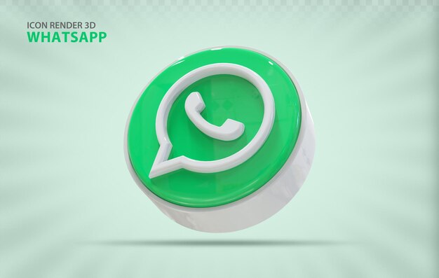 Ikona Koncepcja Renderowania 3d Whatsapp