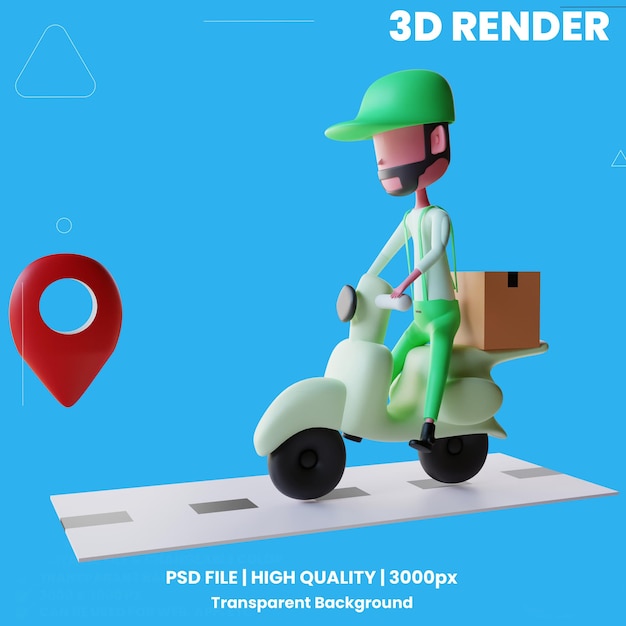 Ikona kuriera 3D