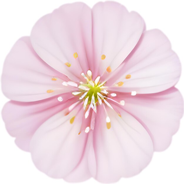 PSD ikona kwiatowa zbliżenie uroczej kolorowej ikony kwiatowej