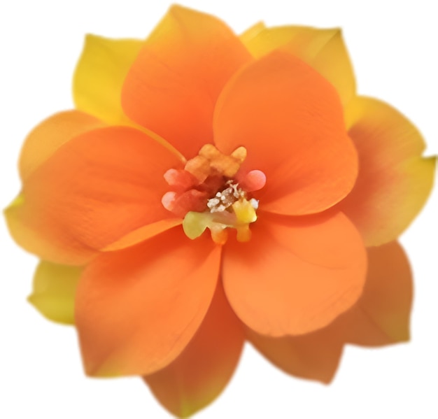 PSD ikona kwiatowa zbliżenie uroczej kolorowej ikony kwiatowej