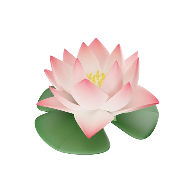 PSD ikona kwiatu lotosu 3d dla kwiatów