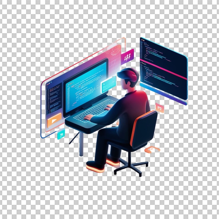 PSD ikona menu 3d wyizolowana na przezroczystym tle