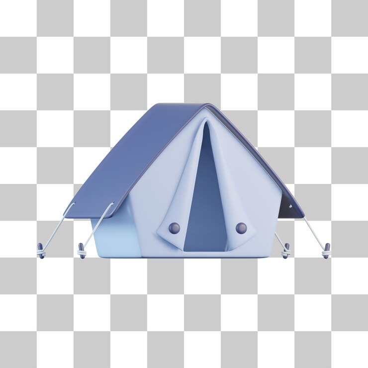 PSD ikona namiotu 3d