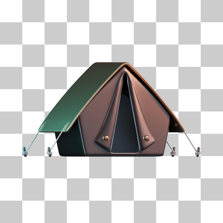 PSD ikona namiotu 3d
