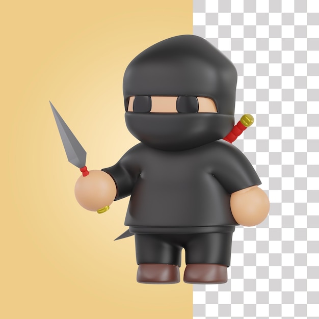 PSD ikona ninja 3d