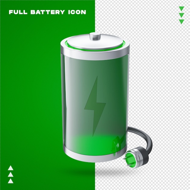 PSD ikona pełnej baterii