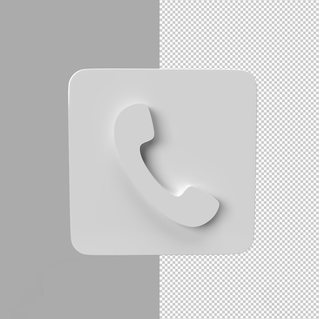 PSD ikona połączenia. ilustracja renderowania 3d