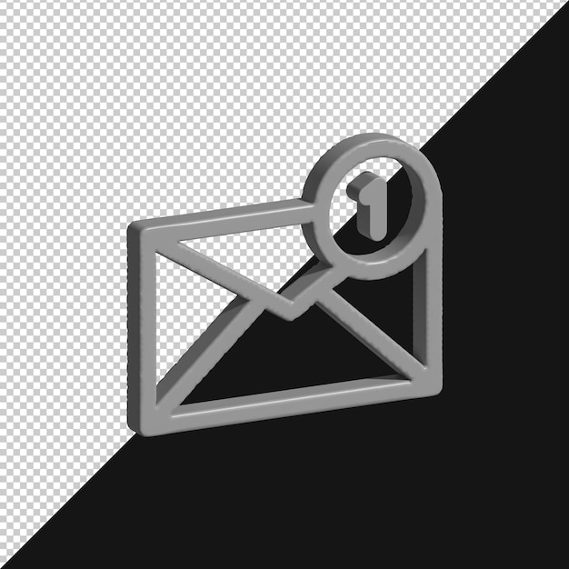 Ikona powiadomienia e-mail pokazująca nową nieprzeczytaną wiadomość