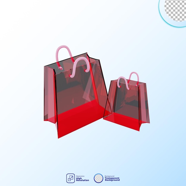 PSD ikona renderowania 3d ilustracja e-commerce