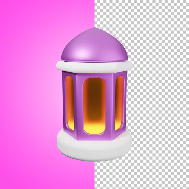 Ikona Renderowania 3d Ramadan Kareem Lantern