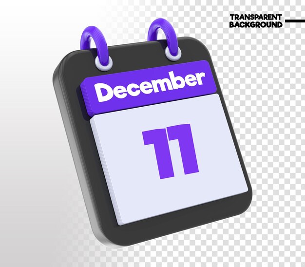 PSD ikona renderowania kalendarza 3d