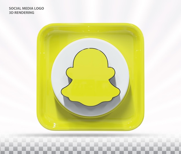 Ikona Snapchata 3d Media Społecznościowe
