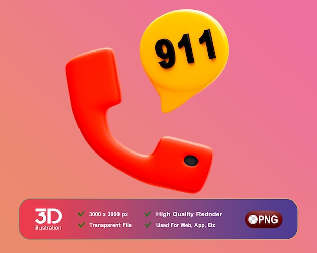 Ikona strażaka 3D 3D PNG