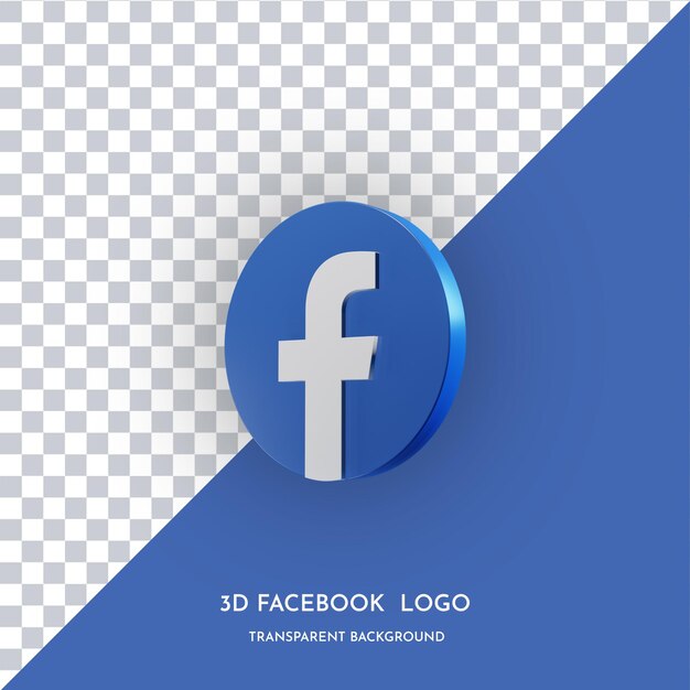 Ikona stylu 3d aplikacji Facebook