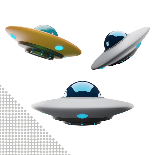 PSD ikona ufo 3d