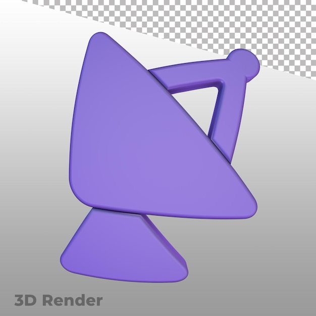 Ikona Ui Symbolu Strzałki Renderowania 3d