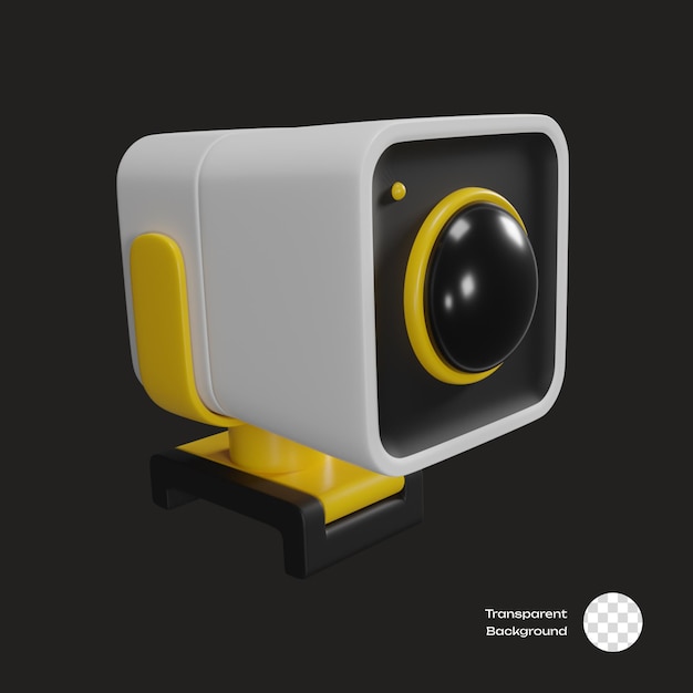 PSD ikona webcam tech 3d