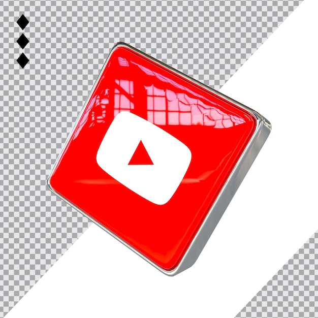 PSD ikona youtube 3d nowy styl