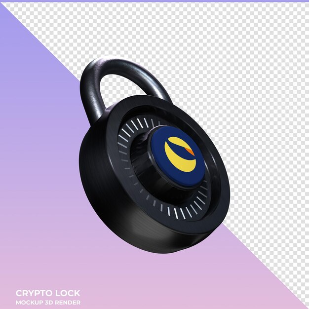 Ikonka 3d Crypto Lock Terra Luna