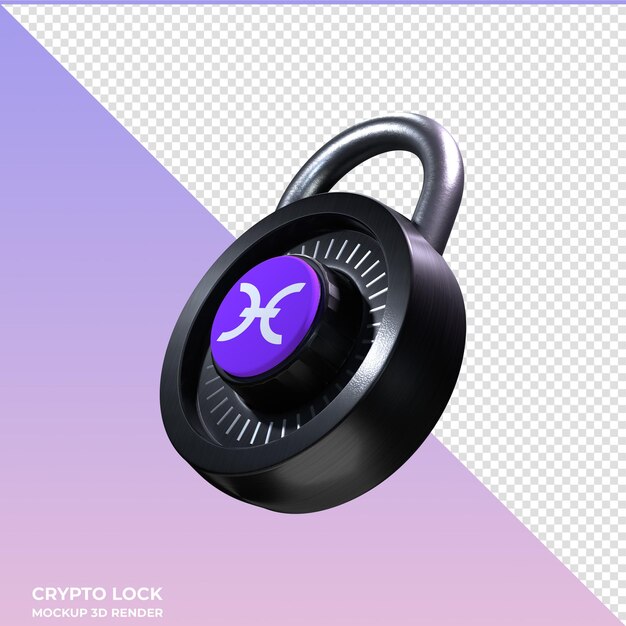 PSD ikonka crypto lock holo hot 3d