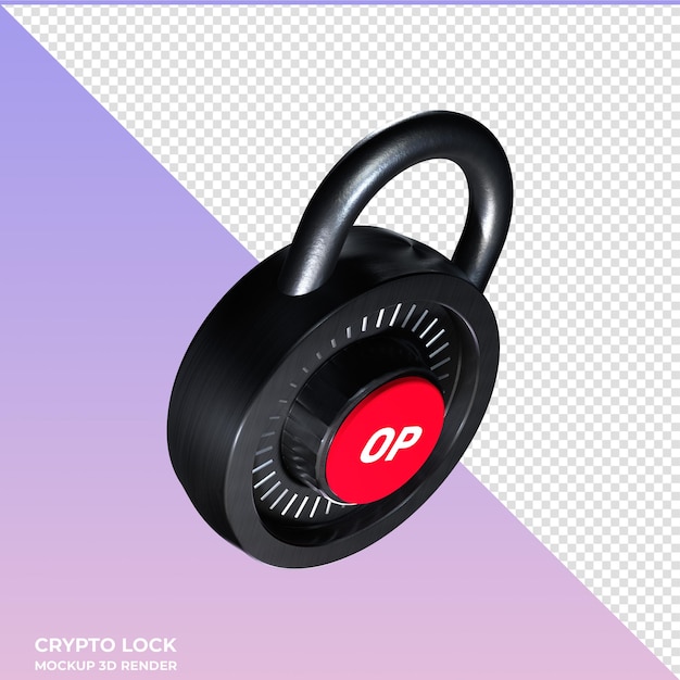 Ikonka Crypto Lock Optimism Op 3d