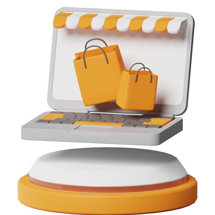 PSD ikonka e-commerce shopping commerce 3d