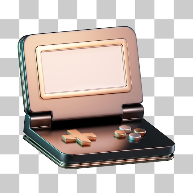 PSD ikonka game boy console 3d