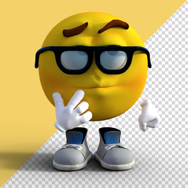 Ikony mediów społecznościowych 3d ilustracja postaci emoji