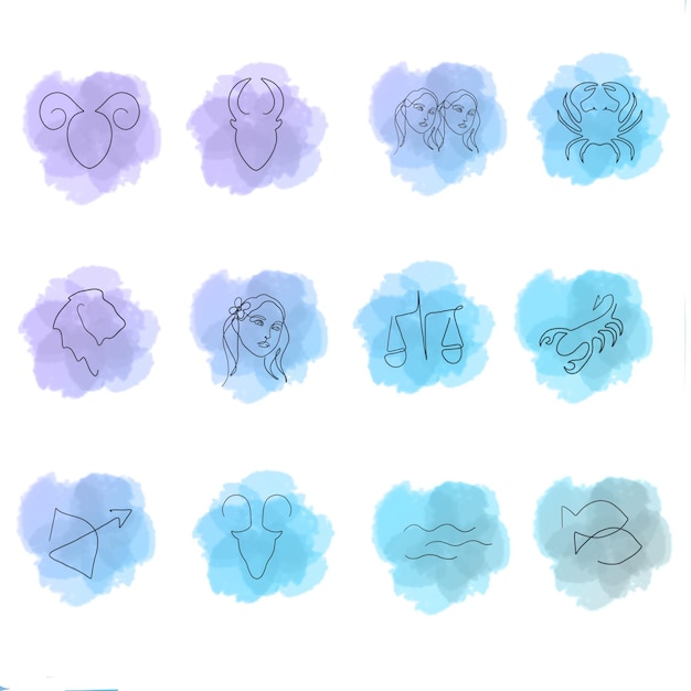 ikony zodiaku