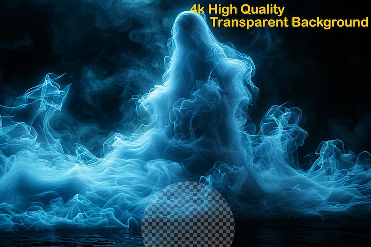 PSD illuminate designs with spectral glow transparent background