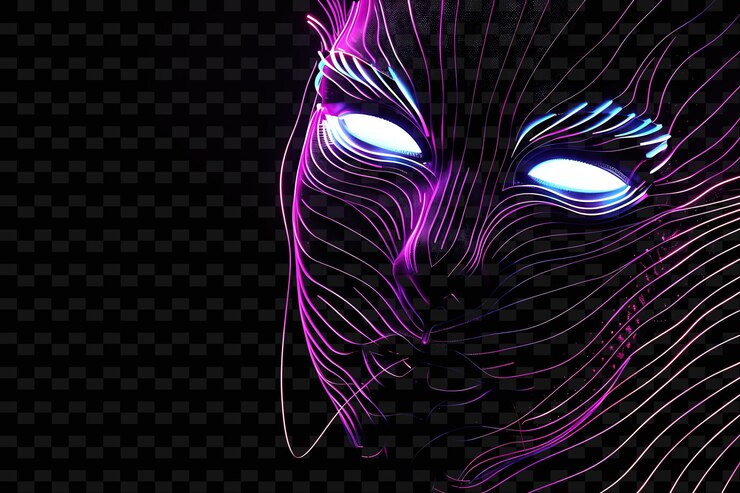 PSD освещенные неоновые маски сбои в текстуре маски материал сбои y2k текстура форма фон декорация искусство