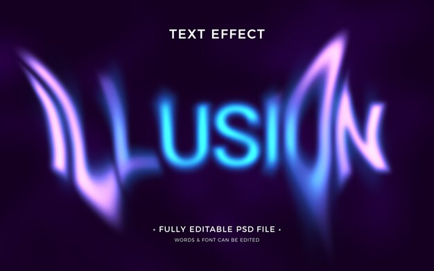 Illusion text effect