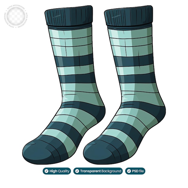 Illustrated design of socks your essential companion for warmth and cushioning