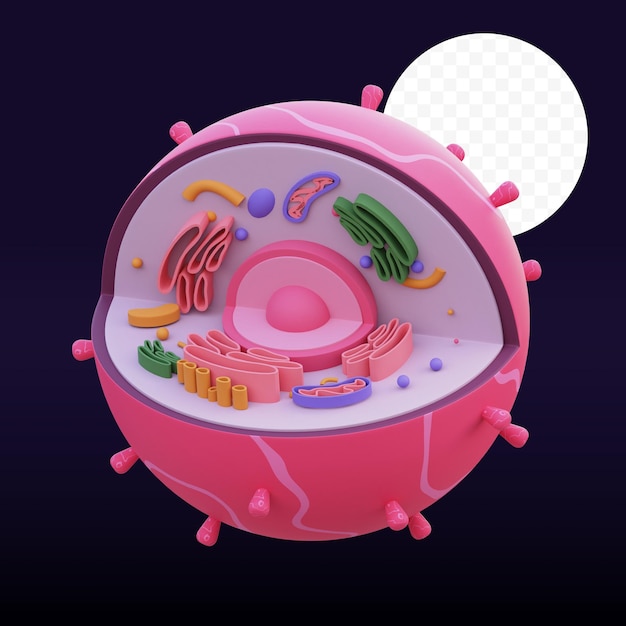 Illustratie van de cel 3d Imagae