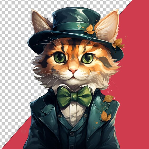 PSD illustratie van de internationale kattendag