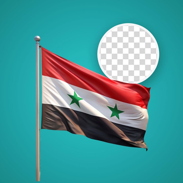 PSD illustratie van de syrische vlag