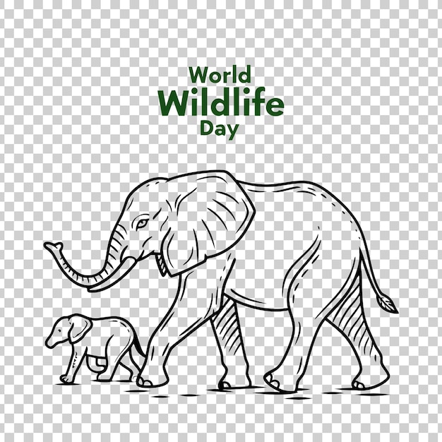 Illustratie van de Wereldwildernisdag