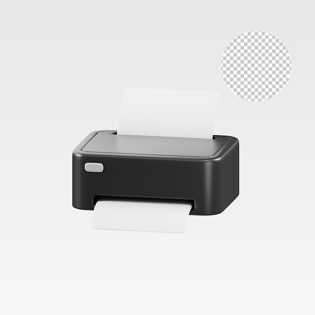 PSD illustratie van een 3d-printer