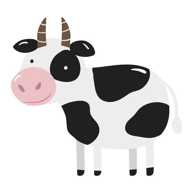 Illustratie van een geïsoleerd boerderijdier