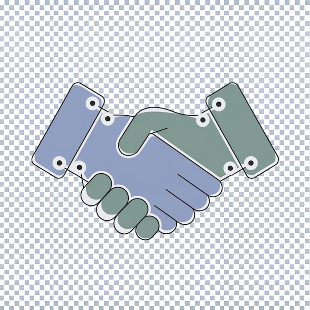 Illustratie van handdruk deal gedaan handdruk